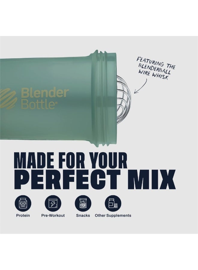 BlenderBottle Blender Bottle Shaker With Pill Organizer And Storage For Protein Powder, Classic V2 Prostak System, 22-Ounce, Tan - Image 3